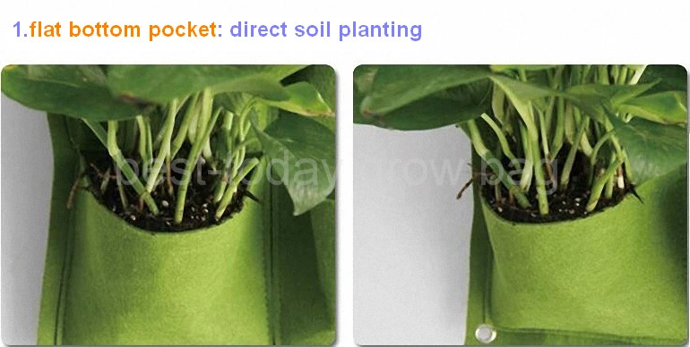 12 Pockects Indoor Vertical Felt Garden Plant Grow Wall-Mounted Vertical Gardening Planter