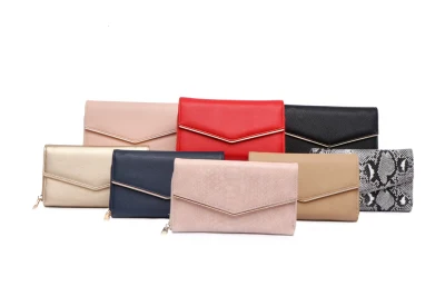 Modische lange Damen-Geldbörse aus PU-Leder, Damen-Geldbörse, Clutch-Geldbörse