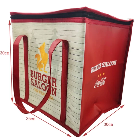 Werbeartikel Kühltasche für 6 Dosen Eis für Kinder, individuell bedruckte Kühltasche für Lebensmittel, kleine Vlies-Einkaufstasche für Picknick und Mittagessen, große wärmeisolierte Kühltaschen für den Lebensmitteleinkauf
