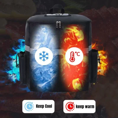 Robuster Lebensmittel-Rucksack für die Lieferung von Lebensmitteln, isolierte Lunch-Kühltasche zum Mitnehmen